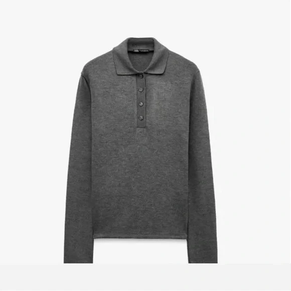Women’s Zara Soft Polo Neck Sweater. Medium. New with tags. - Picture 4 of 4